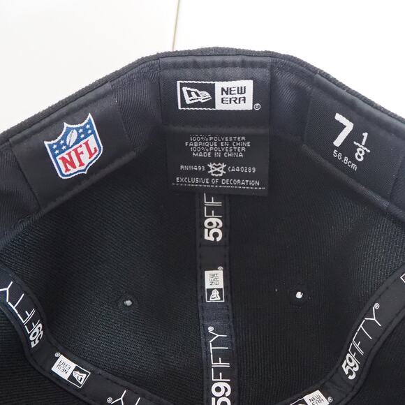 Pittsburgh Steelers New Era 59Fifty Fitted Unisex Size 7 1/8 NFL Hat - Picture 7 of 9